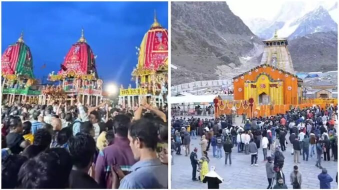 Morning news wrap: Puri stampede claims three lives near Gundicha Temple; Char Dham Yatra halted for 24 hours amid heavy rain alert; and more
