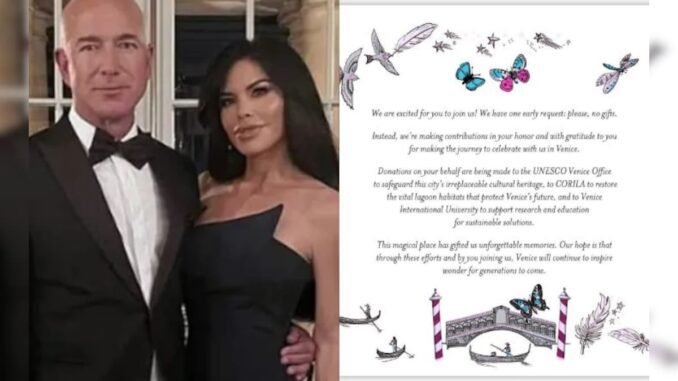 "Money Can't Buy Class": Jeff Bezos' Wedding Invite Roasted Online