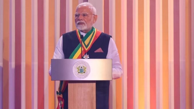 PM Modi 5-Nation Tour Live Updates: PM Conferred With Ghana's National Honour