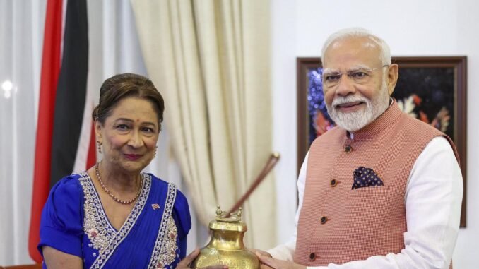 Holy water from Mahakumbh and replica of Ram Mandir: PM Modi’s gift to PM of Trinidad & Tobago