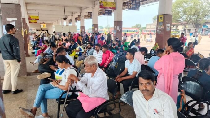 NWKRTC strike paralyses public transport in Belagavi district of Karnataka